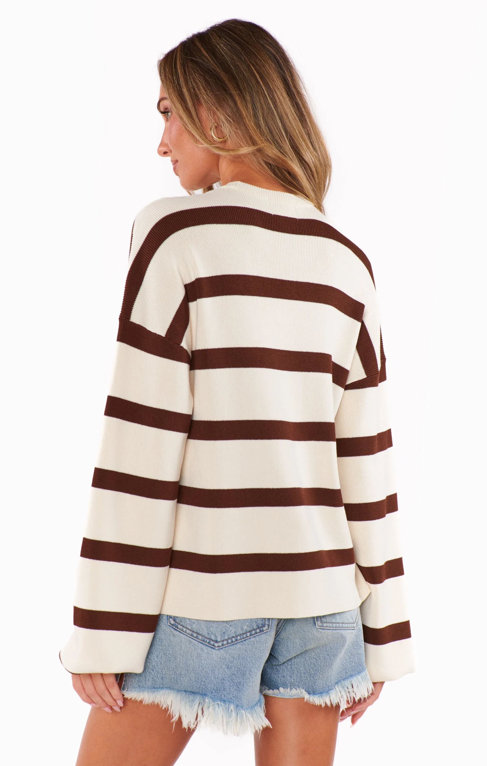 Pismo Sweater ~ Driftwood Stripe sold by Show Me Your MuMu product image thumbnail 4