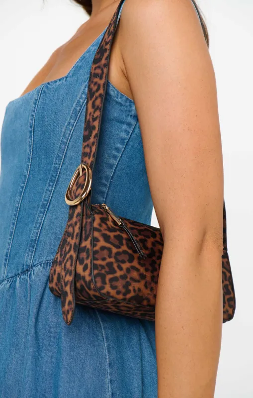 Billini Hailey Shoulder Bag  ~ Leopard sold by Show Me Your MuMu