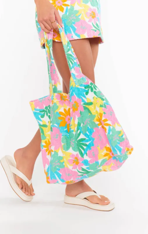 Carry All Tote ~ Beachy Floral Terry sold by Show Me Your MuMu