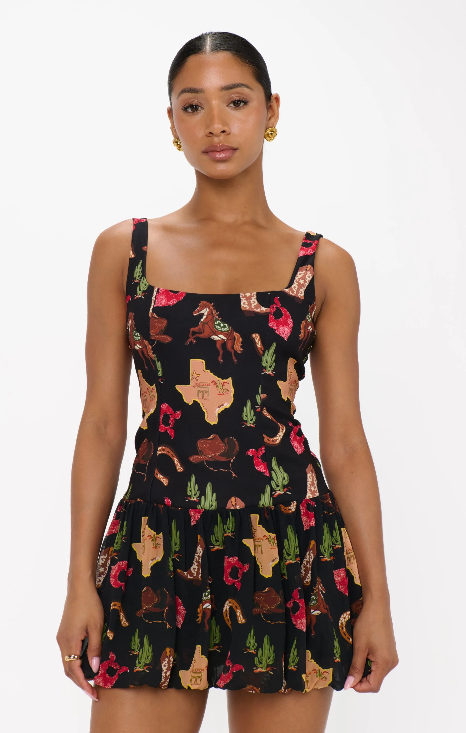 Marlo Mini Dress ~ Texas Hold Em sold by Show Me Your MuMu product image thumbnail 2