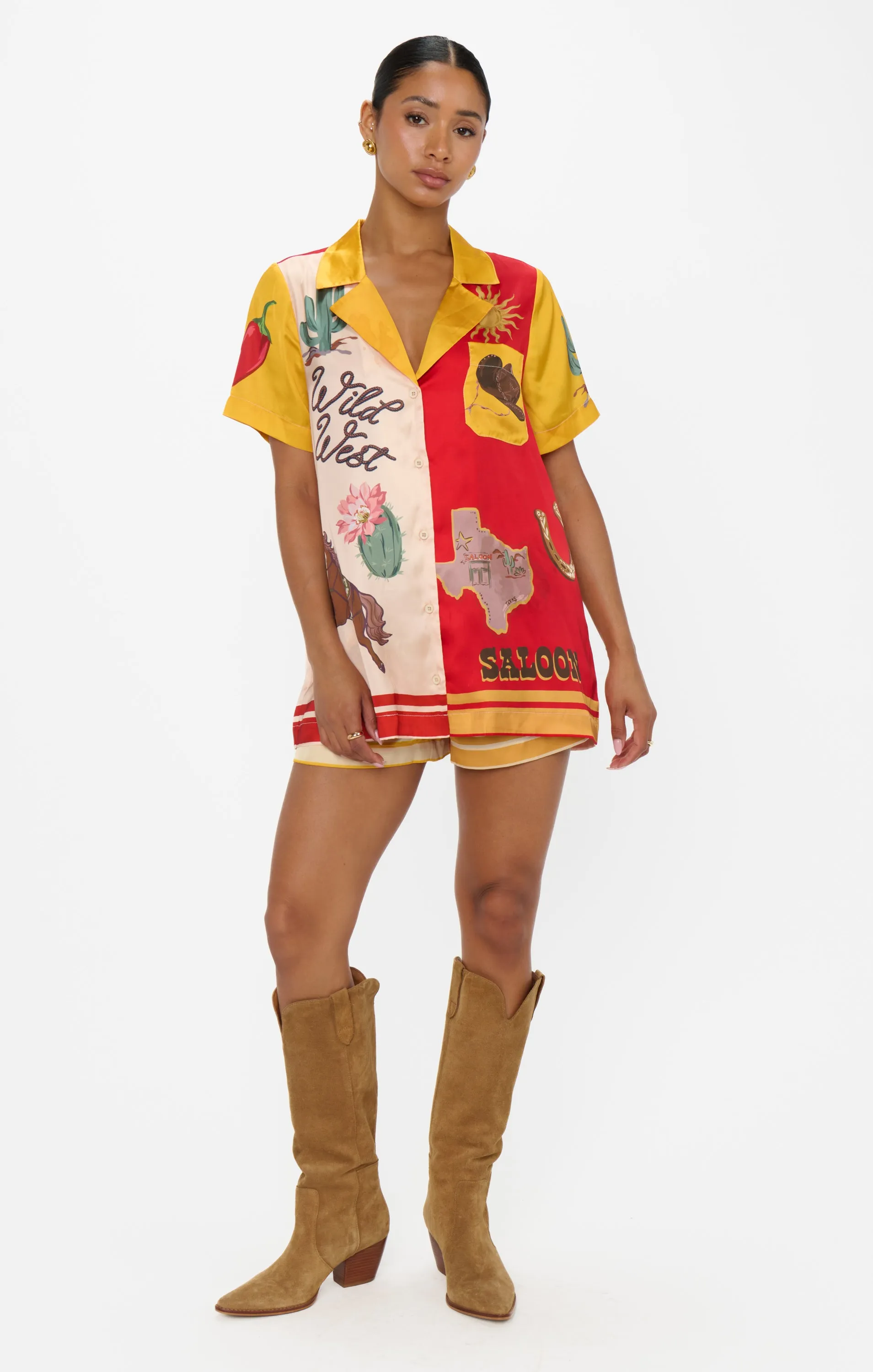 Home and Away PJ Set ~ Lone Star Silky sold by Show Me Your MuMu product image thumbnail 4