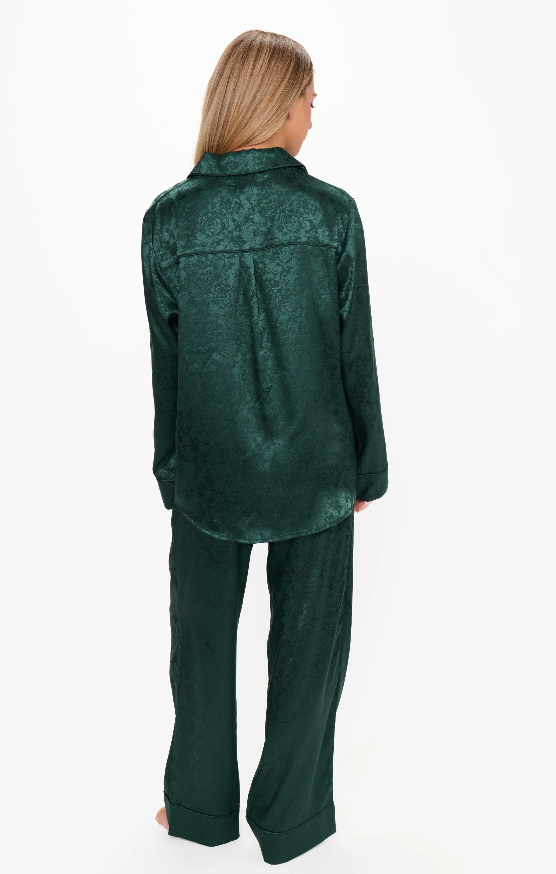 Classic PJ Set ~ Forest Green Floral Silky sold by Show Me Your MuMu product image thumbnail 2