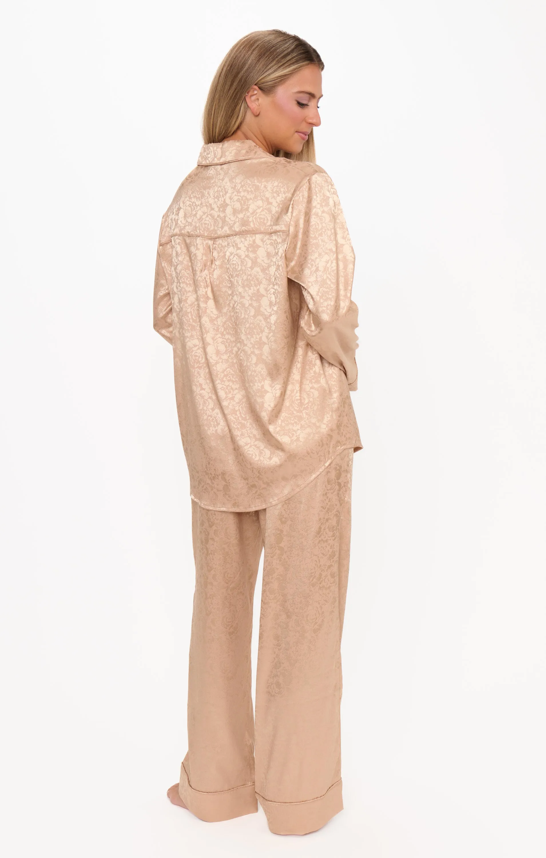 Classic PJ Set ~ Champagne Floral Silky sold by Show Me Your MuMu product image thumbnail 2