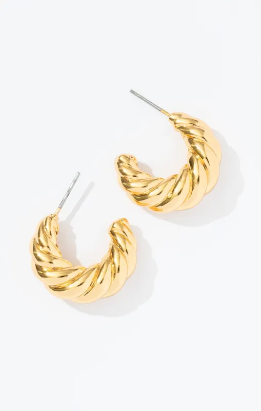 Frasier Sterling Aspen Earrings ~ Gold sold by Show Me Your MuMu