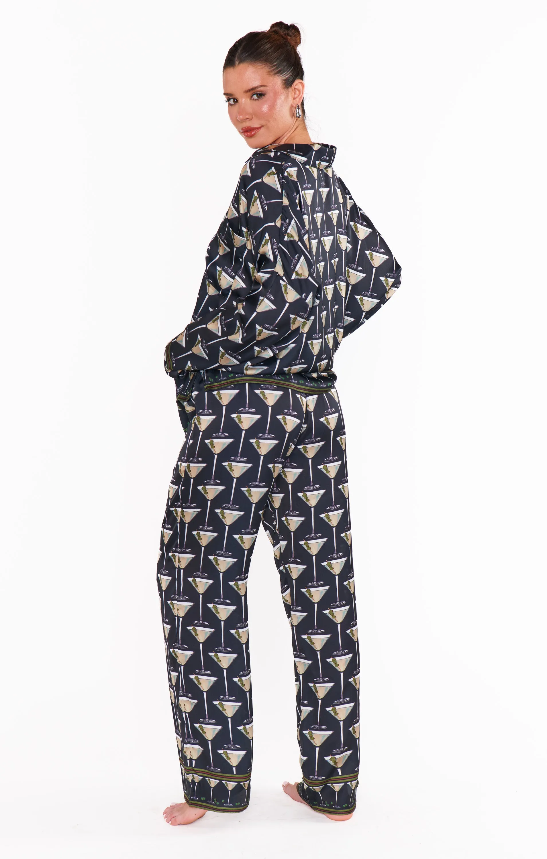 Overslept PJ Set ~ Dirty Martini Silky sold by Show Me Your MuMu product image thumbnail 5