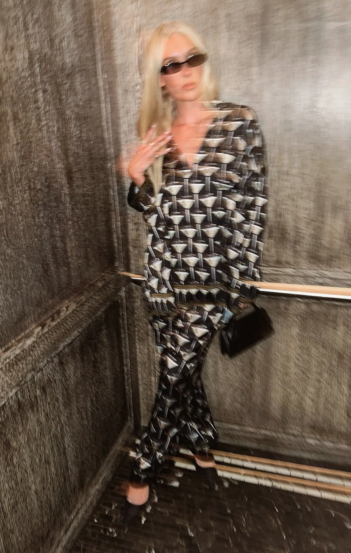 Overslept PJ Set ~ Dirty Martini Silky sold by Show Me Your MuMu product image thumbnail 4