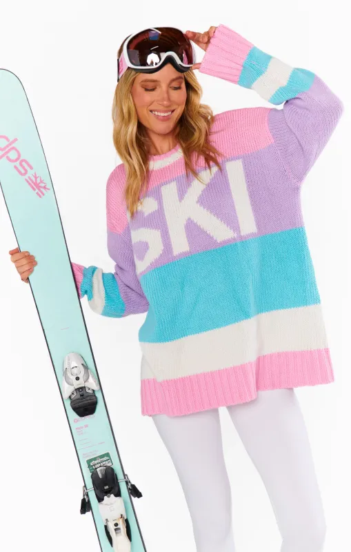 Ski in Sweater ~ Pastel Multi Knit sold by Show Me Your MuMu