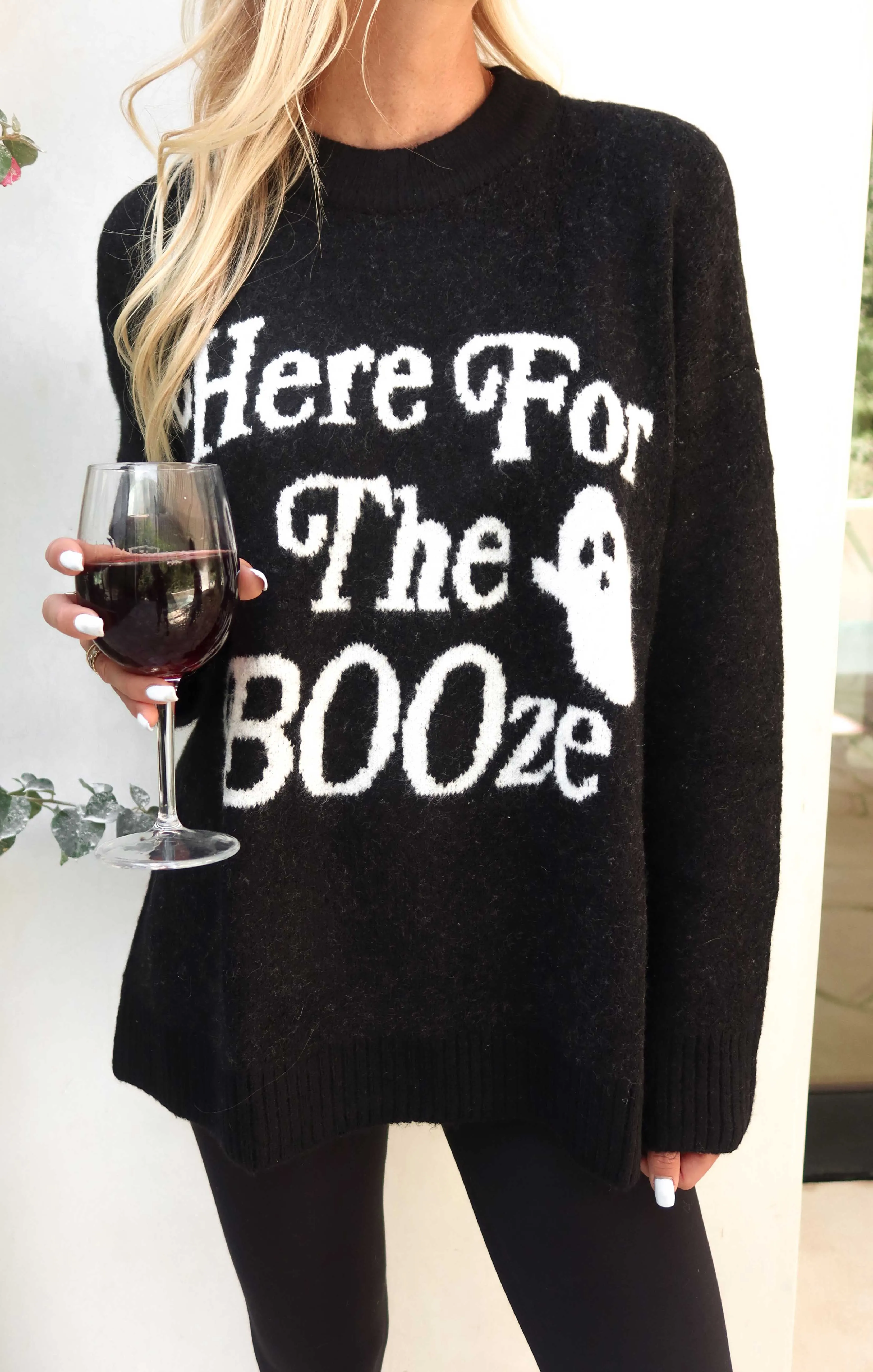 Classic Crewneck Sweater ~ Ghost Graphic Knit sold by Show Me Your MuMu