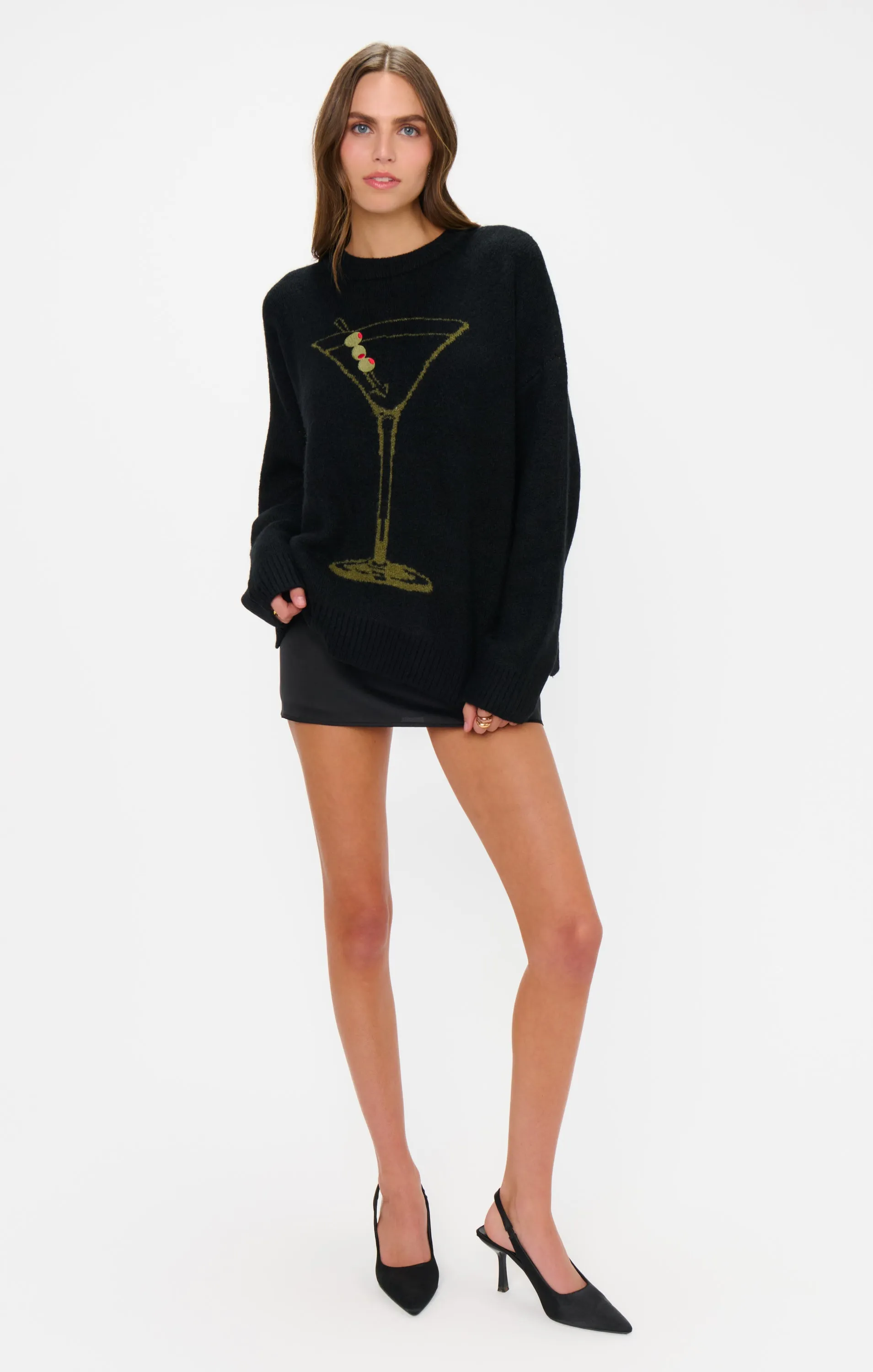 Settle In Sweater ~ Dirty Martini Knit sold by Show Me Your MuMu product image thumbnail 4