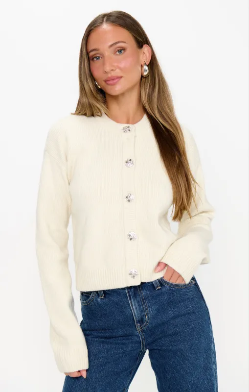 Maggie Cardigan ~ Marzipan Knit sold by Show Me Your MuMu