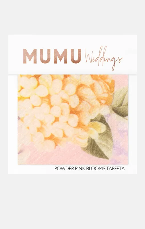 Bridesmaid Fabric Swatch ~ Powder Pink Blooms Taffeta made by Show Me Your MuMu