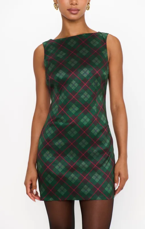 Tori Mini Dress ~ Mistletoe Plaid sold by Show Me Your MuMu