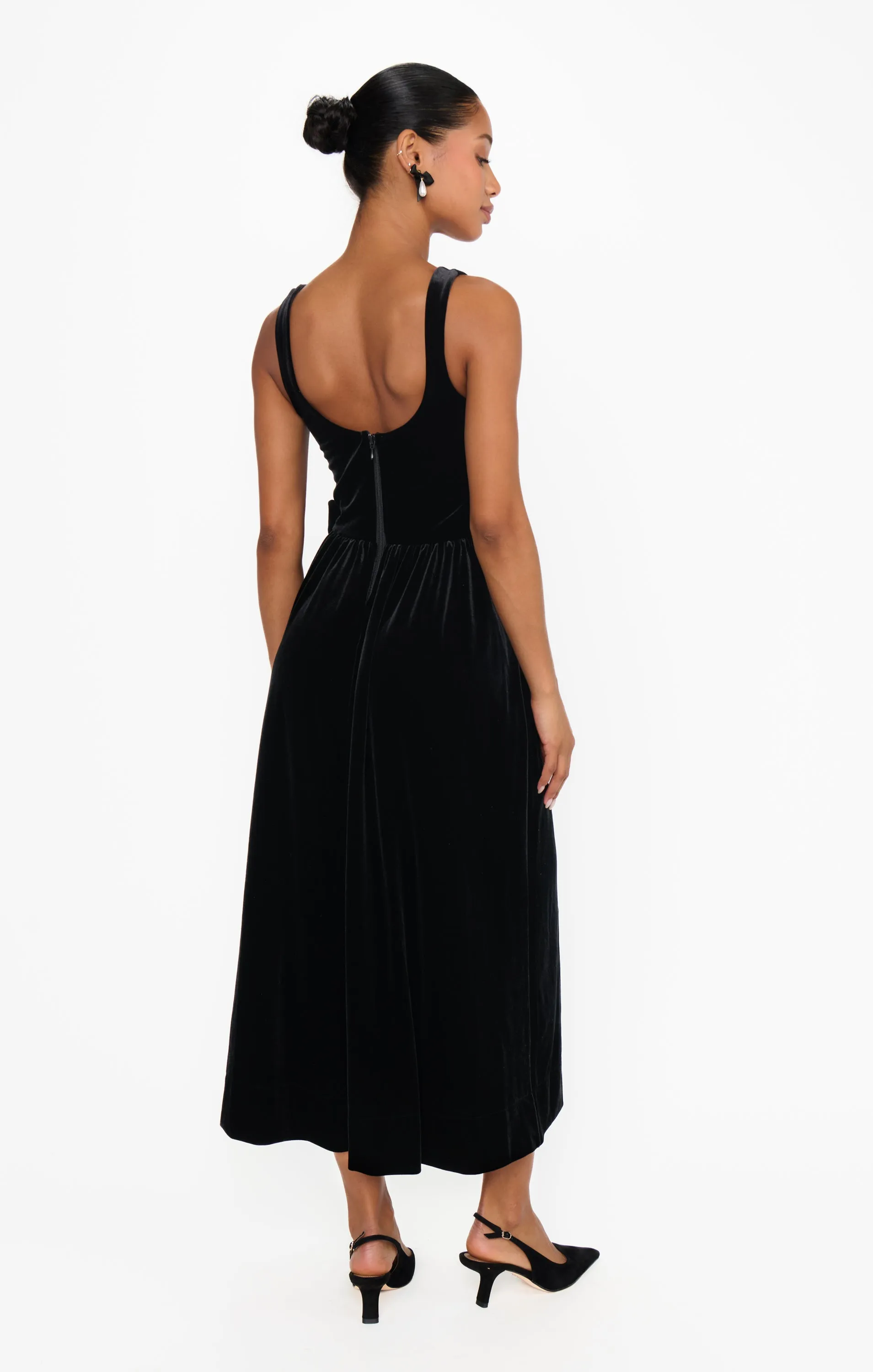 Ricci Midi Dress ~ Black Velvet sold by Show Me Your MuMu product image thumbnail 4