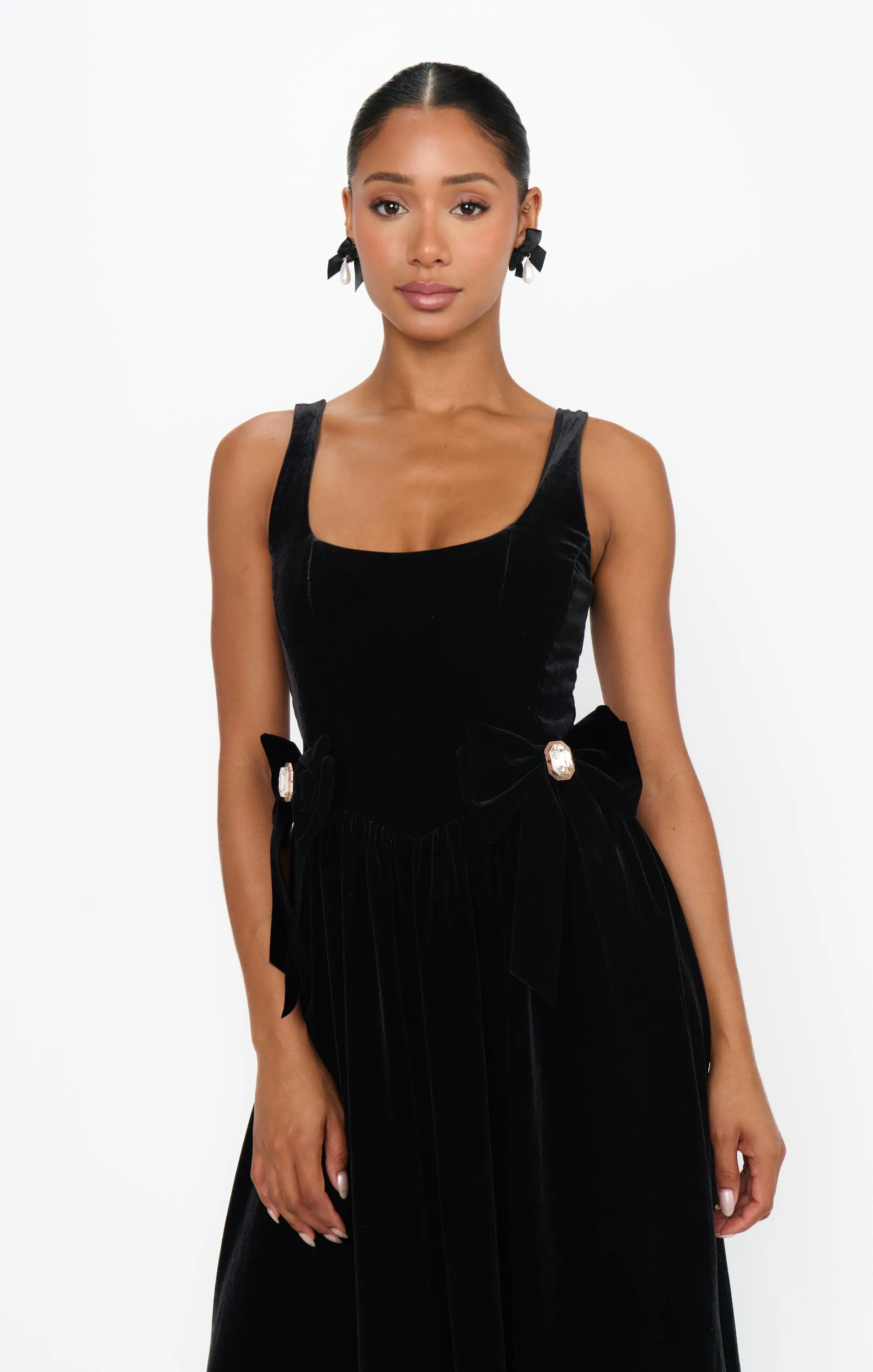 Ricci Midi Dress ~ Black Velvet sold by Show Me Your MuMu product image thumbnail 2