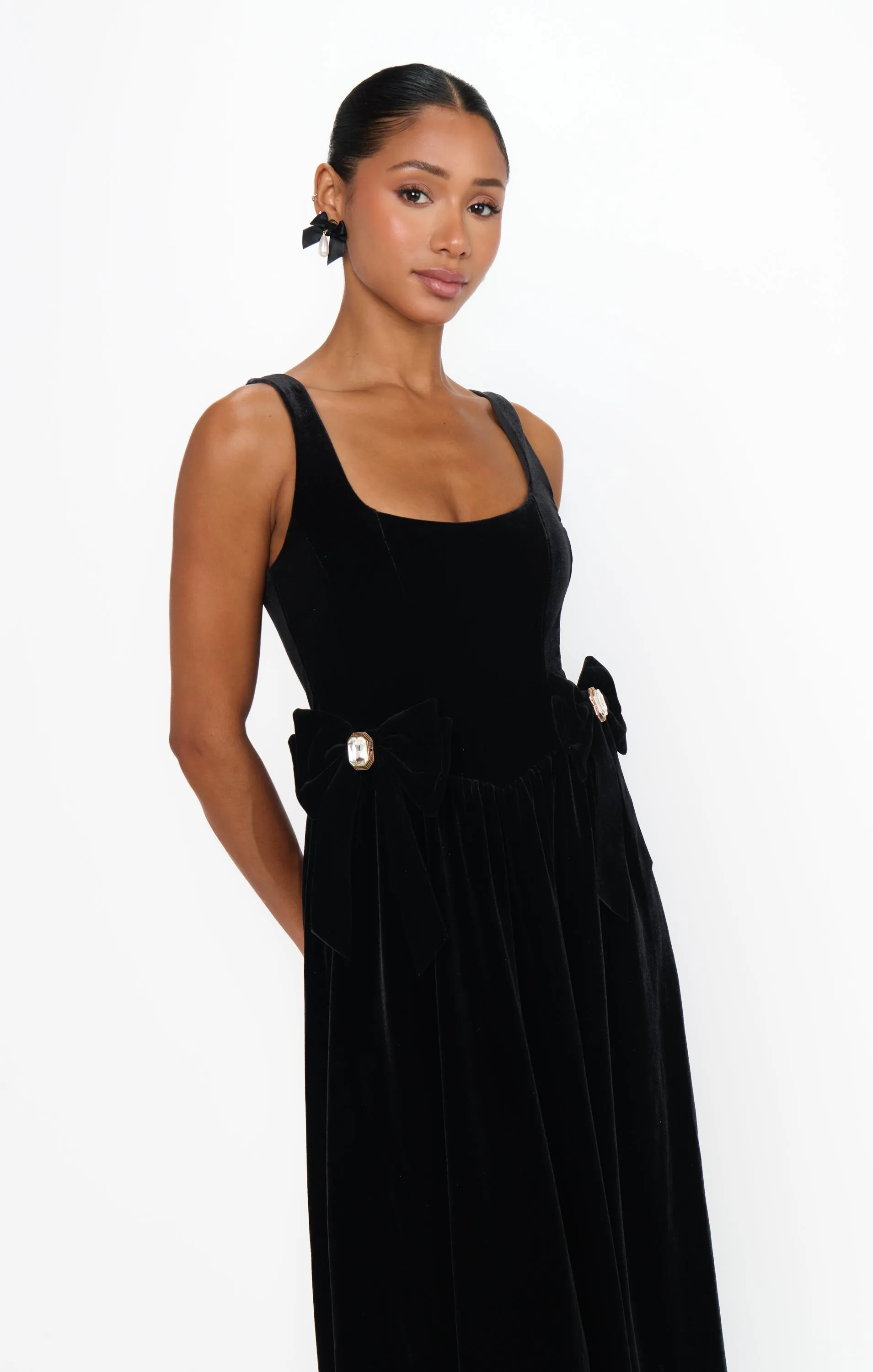Ricci Midi Dress ~ Black Velvet sold by Show Me Your MuMu product image thumbnail 5