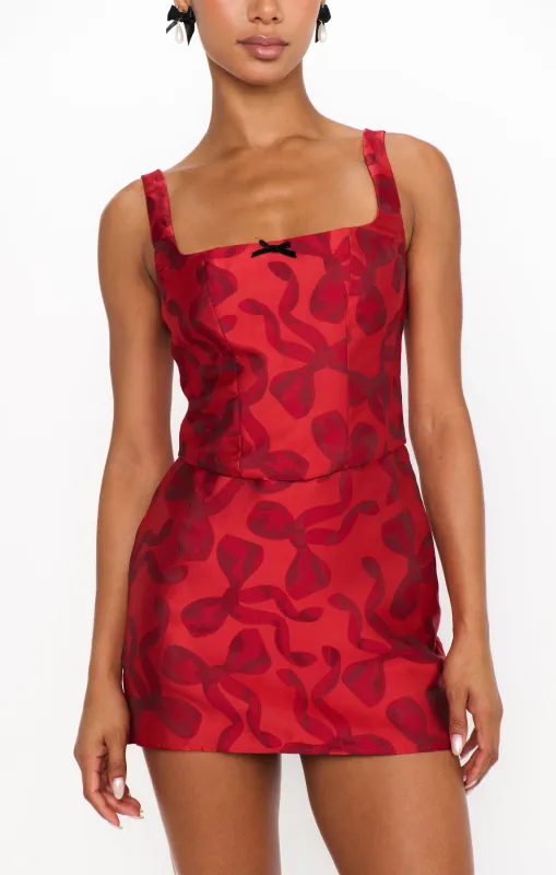 Kendra Top ~ Bow What Fun sold by Show Me Your MuMu