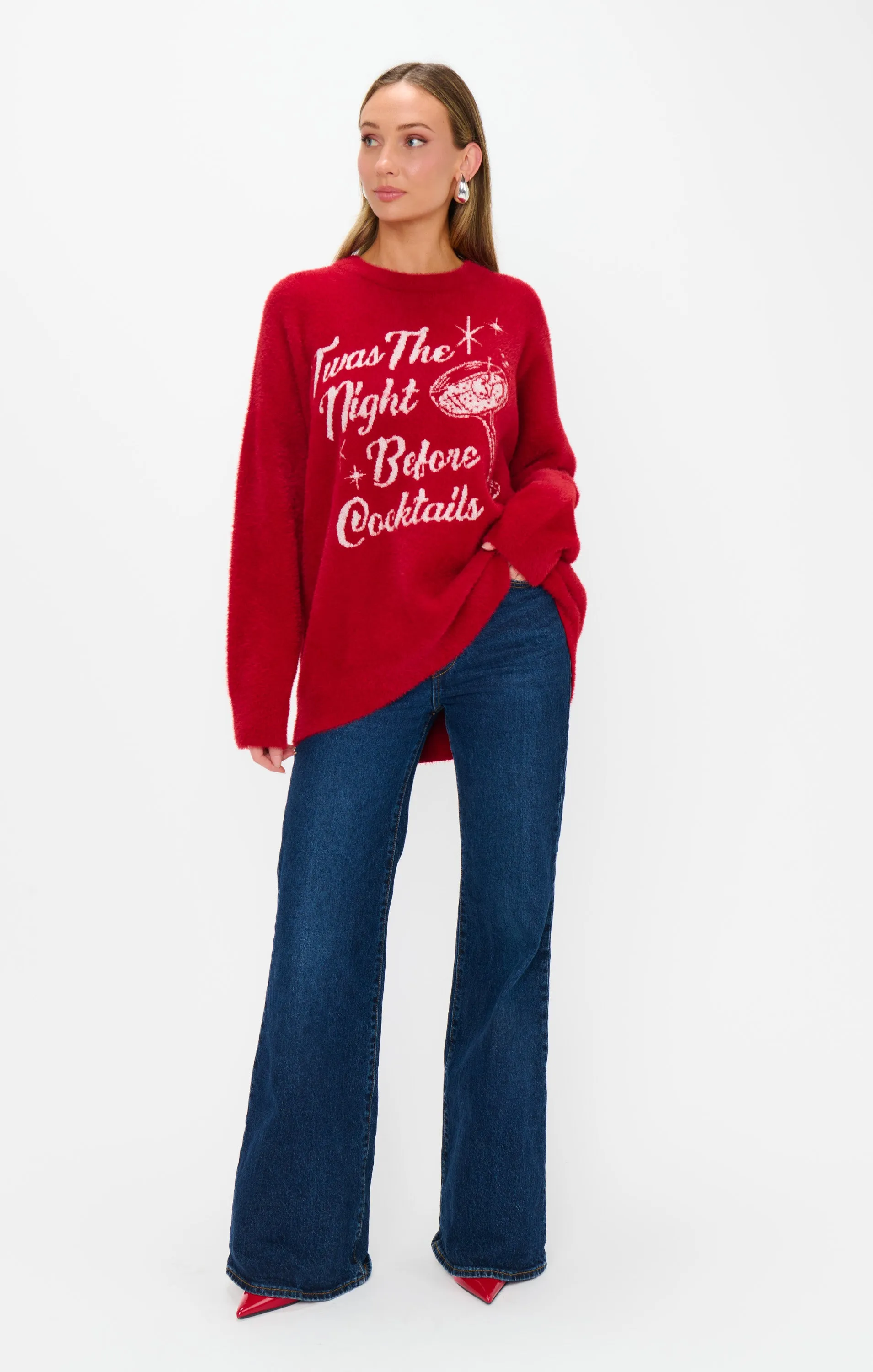 Classic Crewneck Sweater ~ Twas The Night Knit sold by Show Me Your MuMu product image thumbnail 4