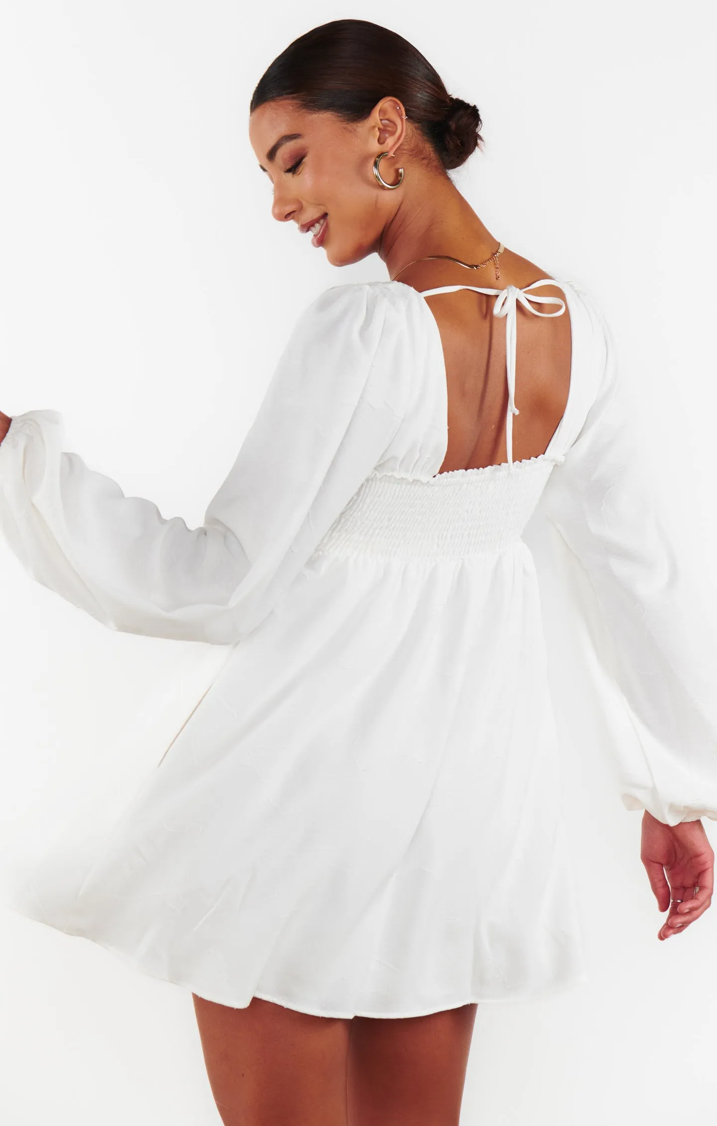 Marianna Mini Dress ~ White Clip Butterfly sold by Show Me Your MuMu product image thumbnail 2