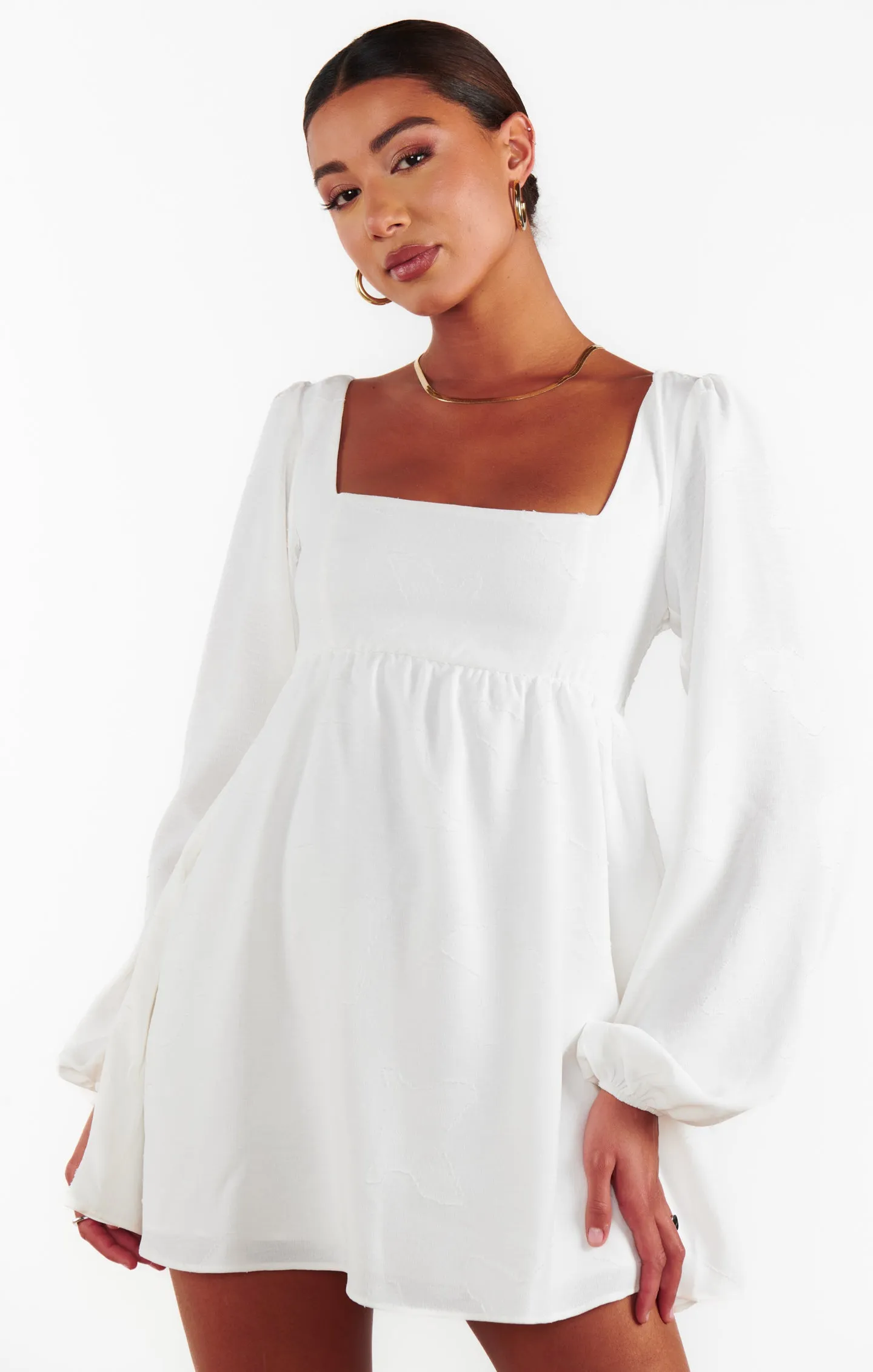 Marianna Mini Dress ~ White Clip Butterfly sold by Show Me Your MuMu product image thumbnail 3