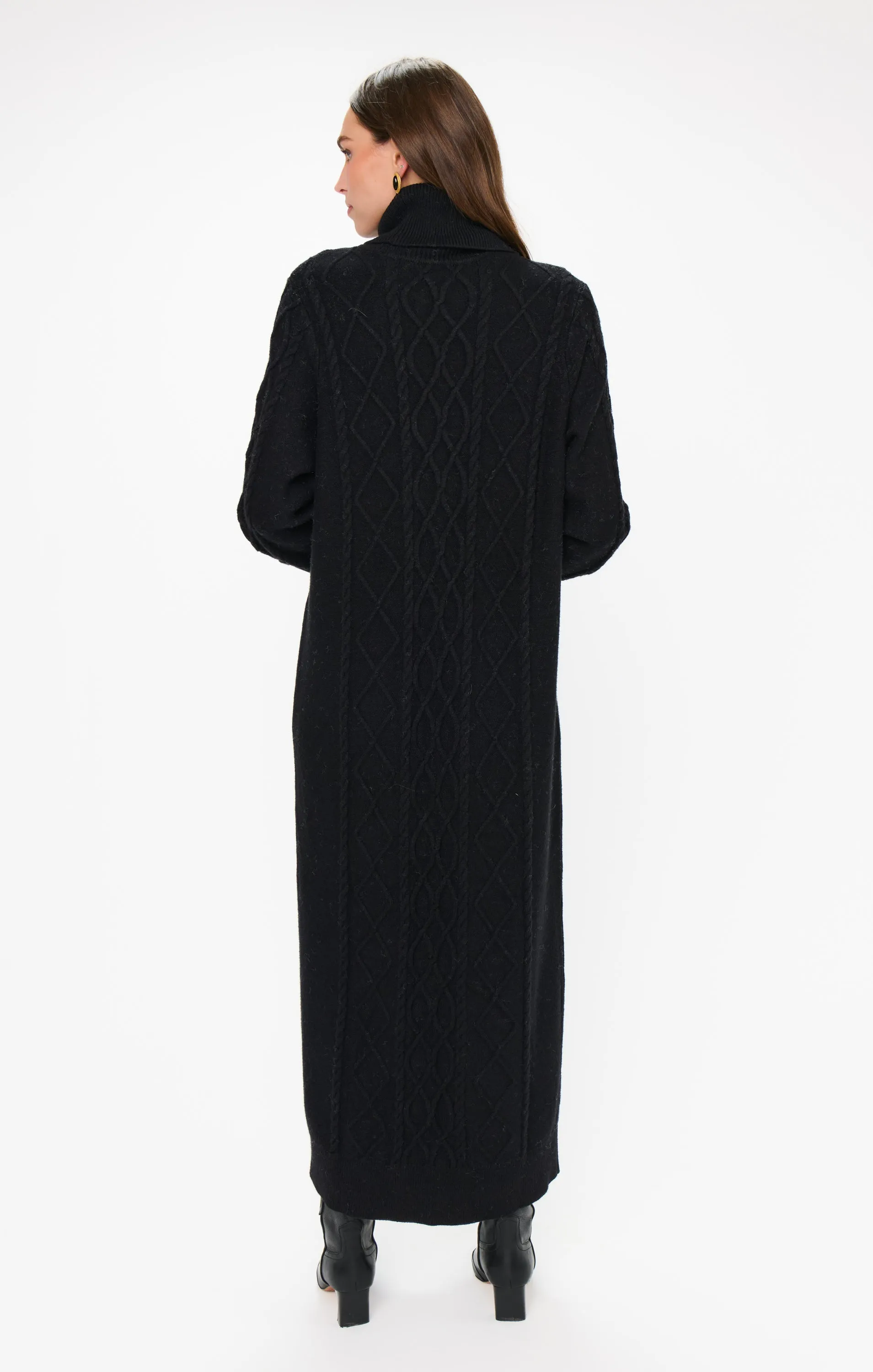 Montreal Midi Dress ~ Black Cable Knit sold by Show Me Your MuMu product image thumbnail 4