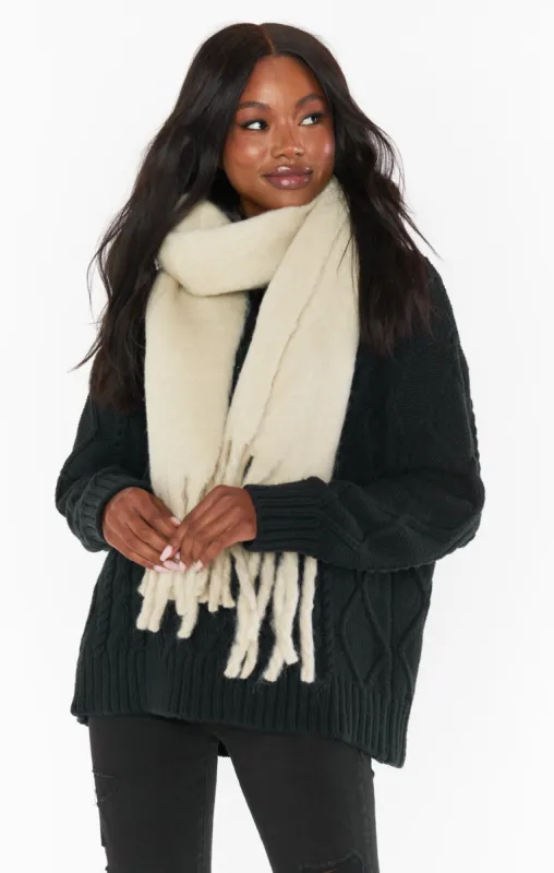 Greta Scarf ~ Ivory sold by Show Me Your MuMu