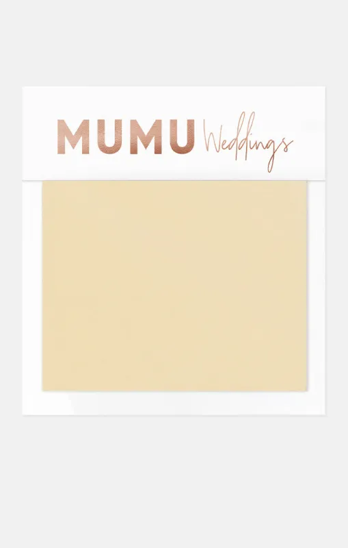 Bridesmaid Fabric Swatch ~ Pale Yellow Stretch made by Show Me Your MuMu