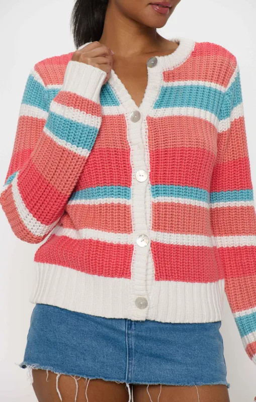 Camden Cardigan ~ Cabana Stripe Knit sold by Show Me Your MuMu