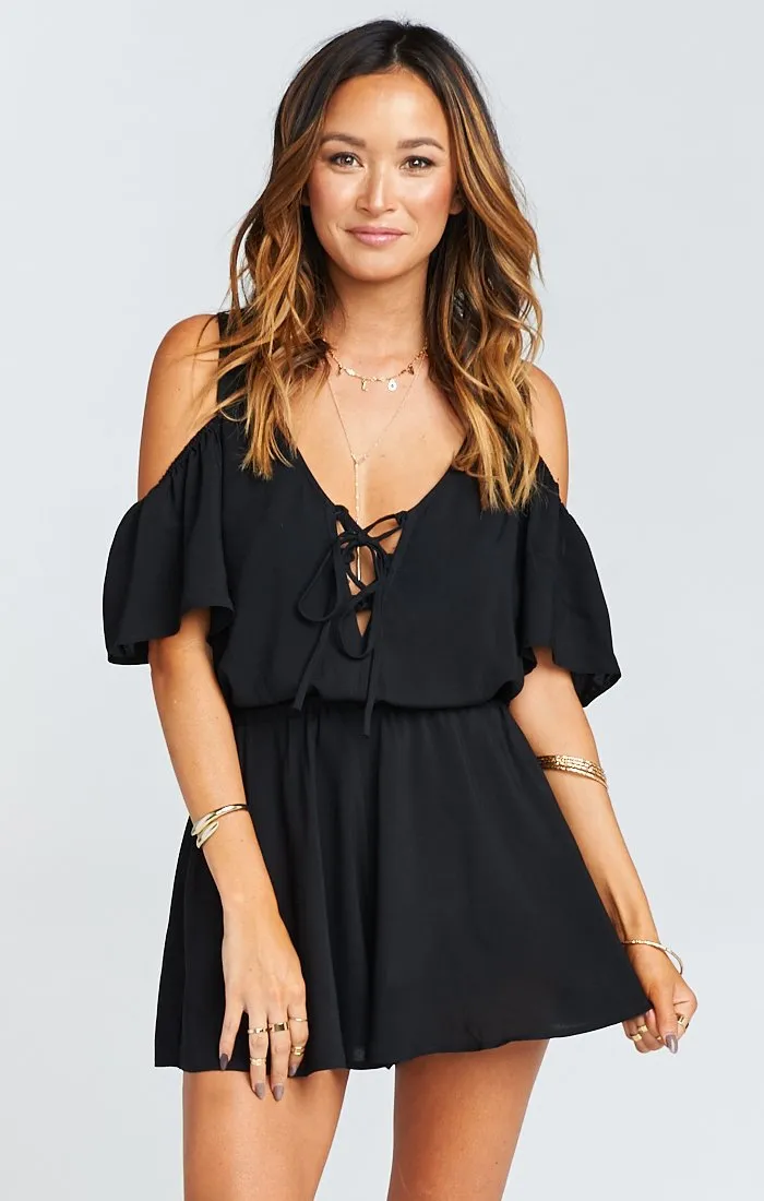 Cameron Cold Shoulder Romper sold by Show Me Your MuMu
