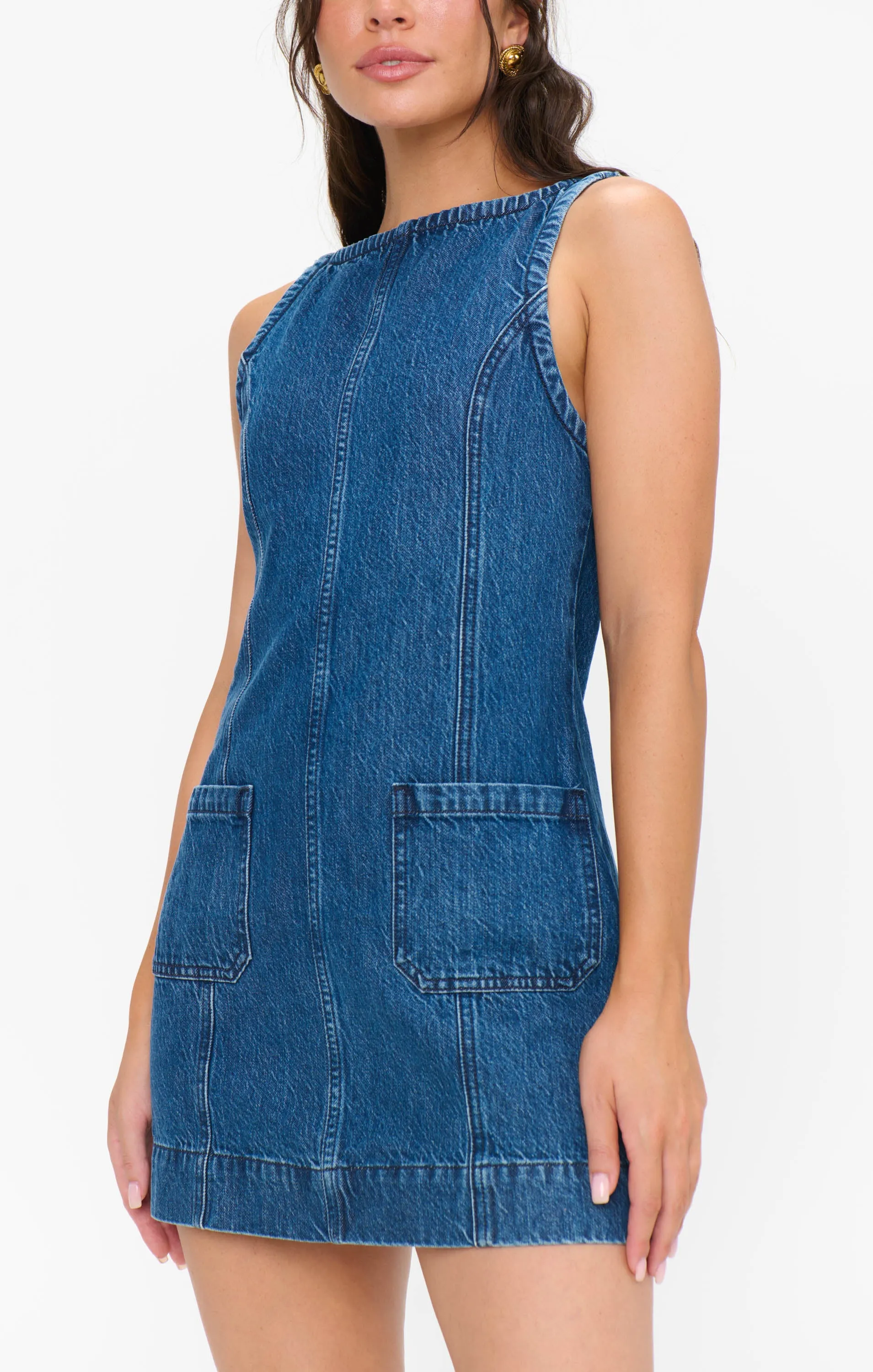 Boulevard Mini Dress ~ Reservoir Blue sold by Show Me Your MuMu product image thumbnail 2