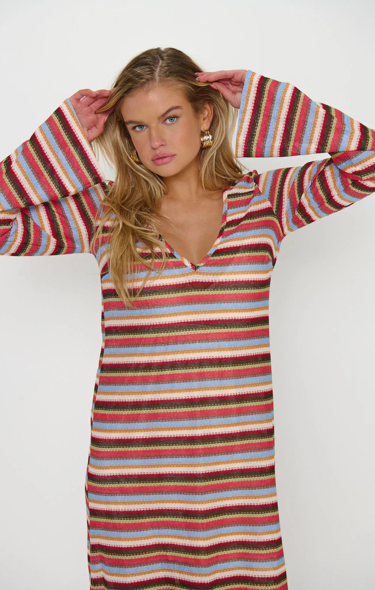 Staycation Coverup ~ Sunkissed Stripe Knit sold by Show Me Your MuMu product image thumbnail 3
