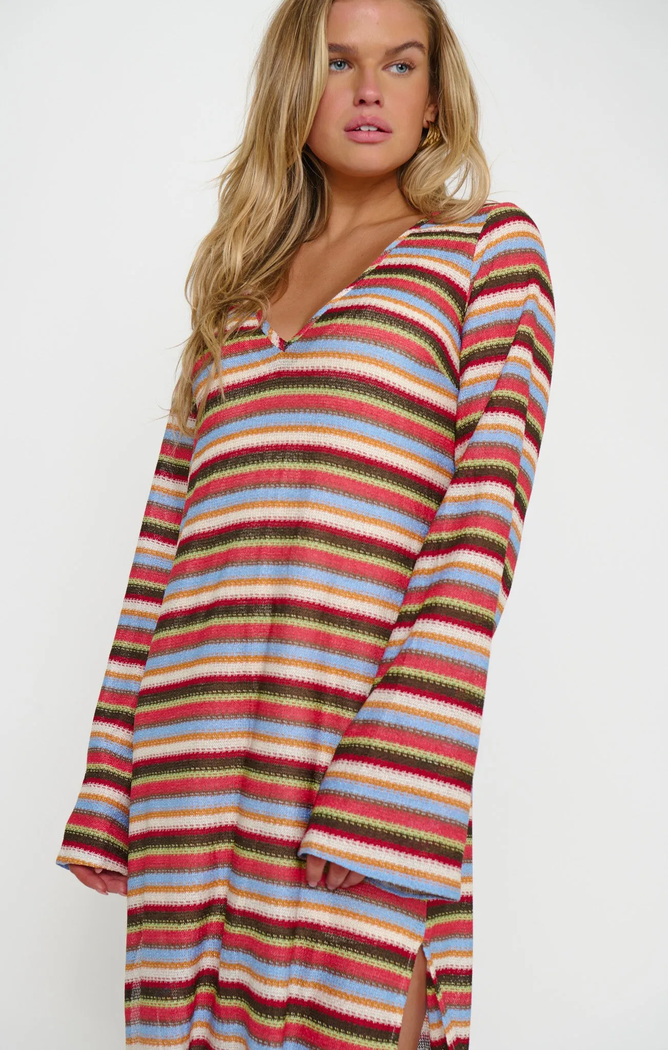 Staycation Coverup ~ Sunkissed Stripe Knit sold by Show Me Your MuMu