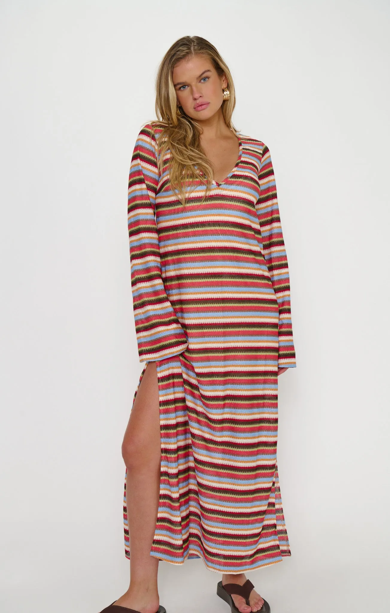 Staycation Coverup ~ Sunkissed Stripe Knit sold by Show Me Your MuMu product image thumbnail 4