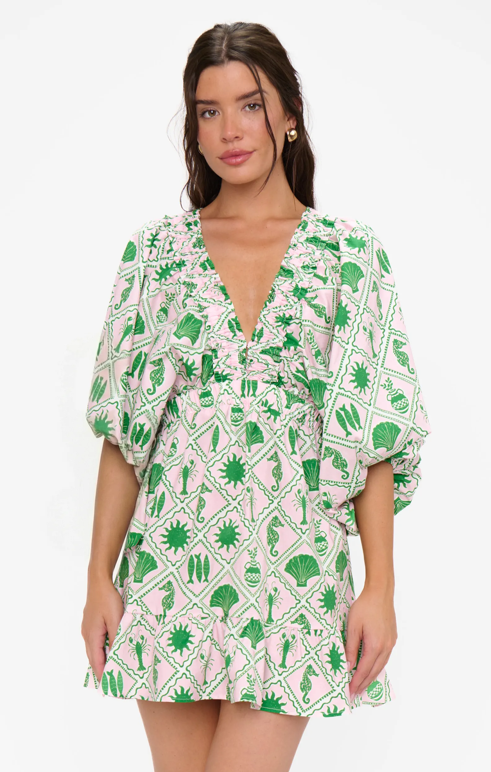 Hadley Mini Dress ~ Coastal Collage sold by Show Me Your MuMu product image thumbnail 3