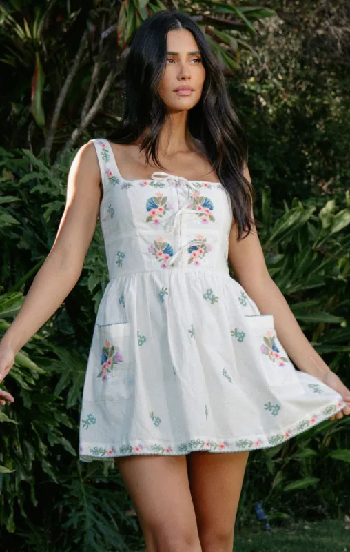 Demi Mini Dress ~ Wild Meadow Embroidery made by Show Me Your MuMu