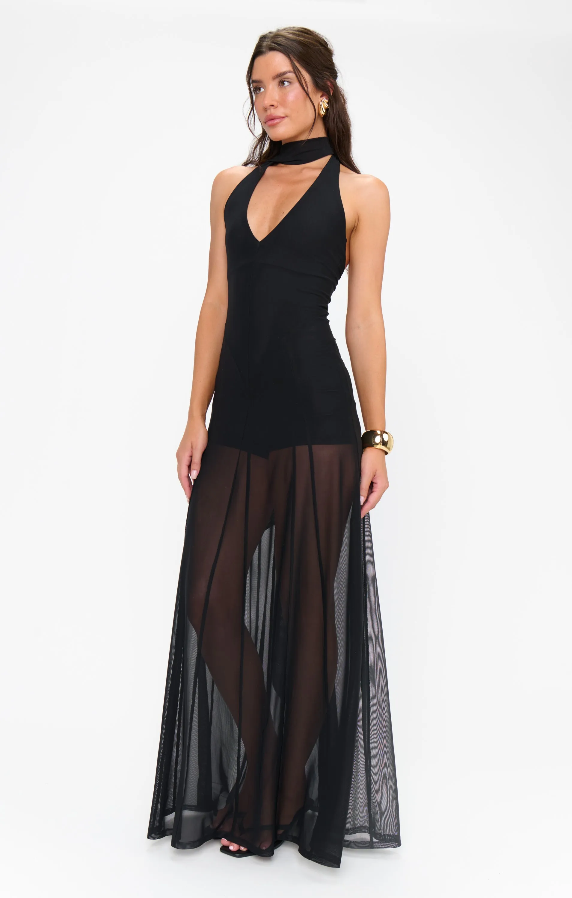 Katia Maxi Dress ~ Black Mesh sold by Show Me Your MuMu product image thumbnail 2