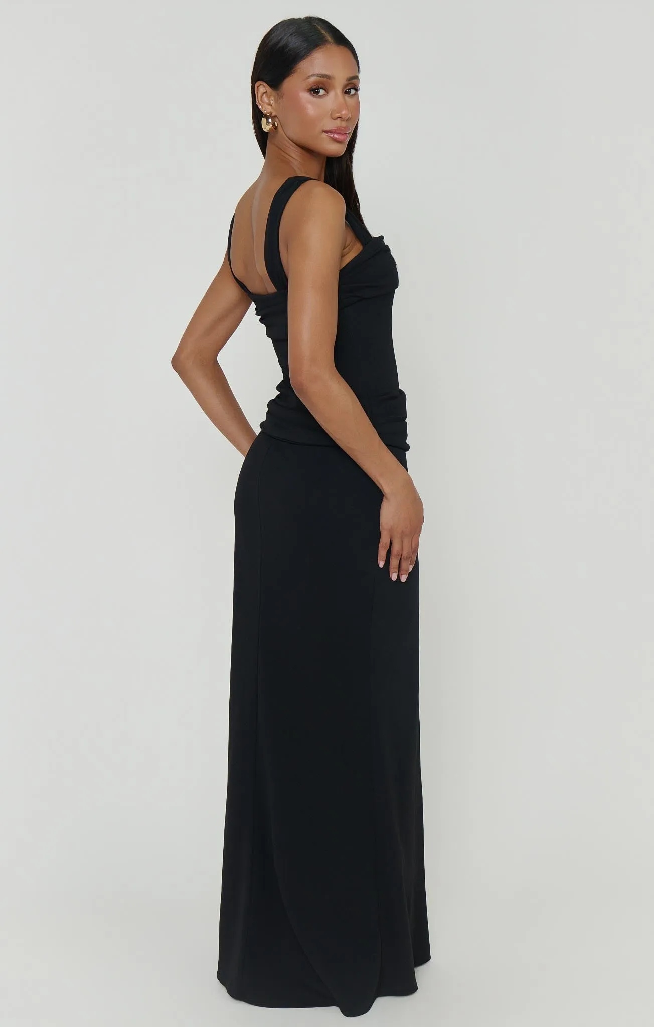Danielle Maxi Dress ~ Black Stretch sold by Show Me Your MuMu product image thumbnail 5