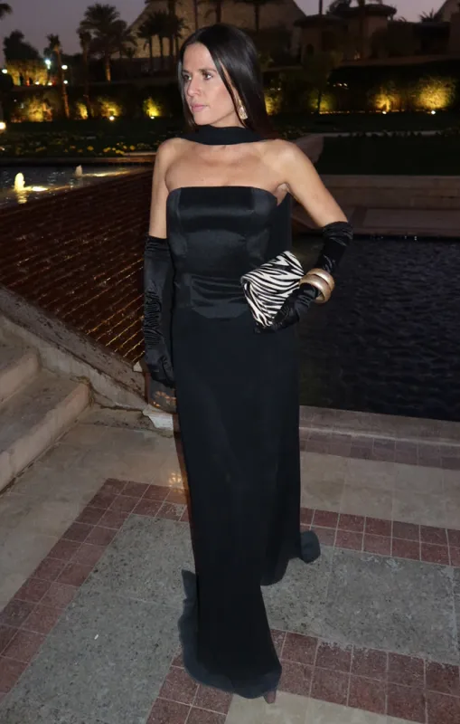 Jules Satin Gloves ~ Black made by Show Me Your MuMu