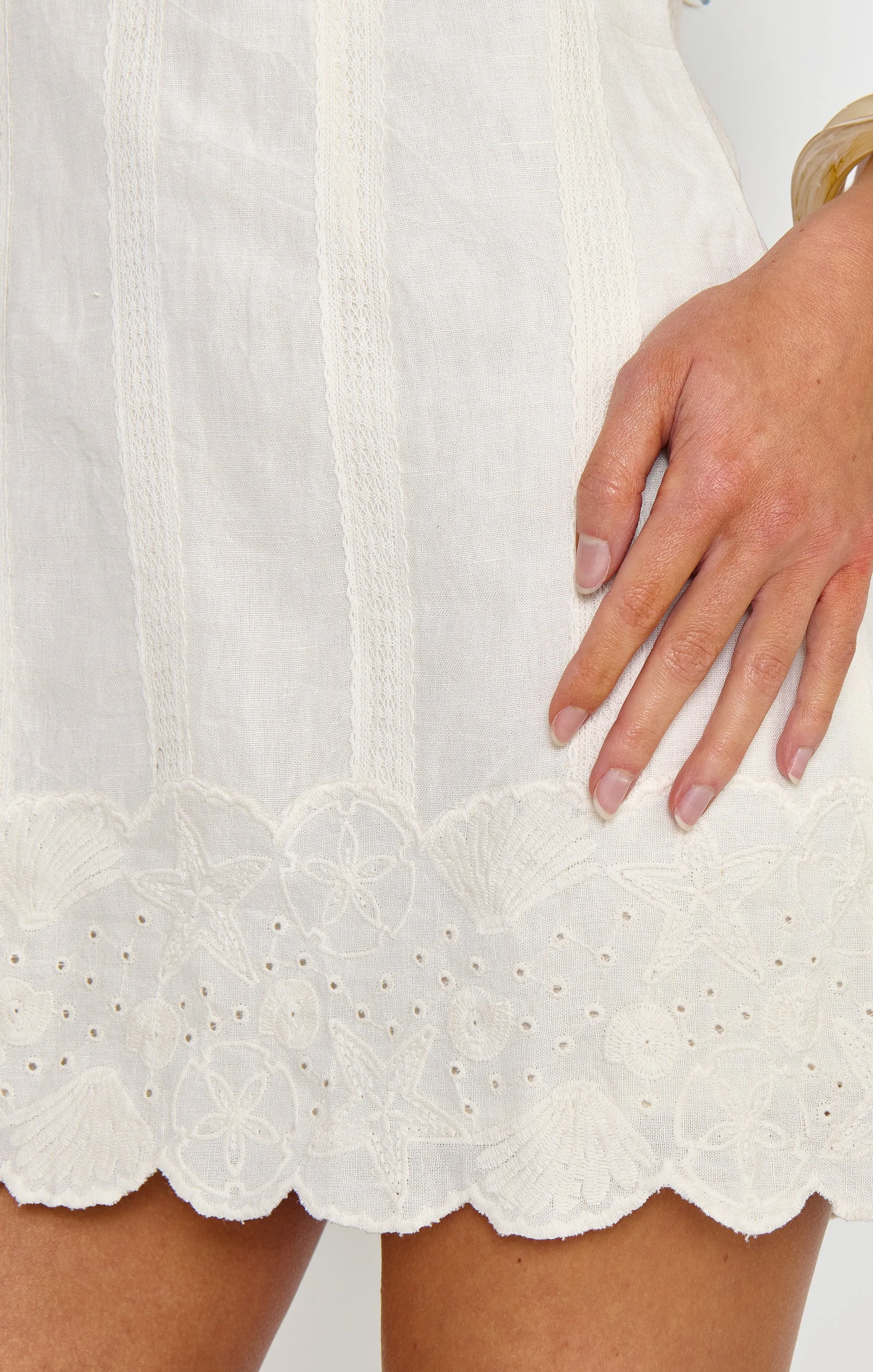 Ciao Mini Dress ~ White Eyelet Embroidery sold by Show Me Your MuMu product image thumbnail 3