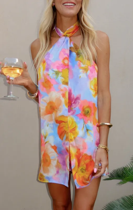 Twist Mini Dress ~ Brushed Blooms made by Show Me Your MuMu