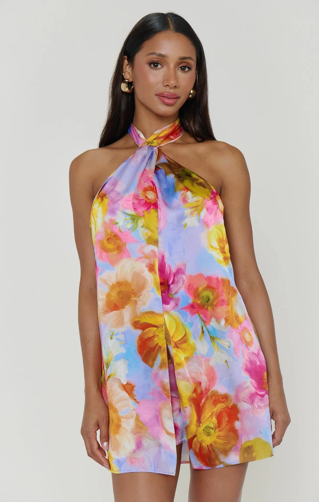 Twist Mini Dress ~ Brushed Blooms sold by Show Me Your MuMu product image thumbnail 4