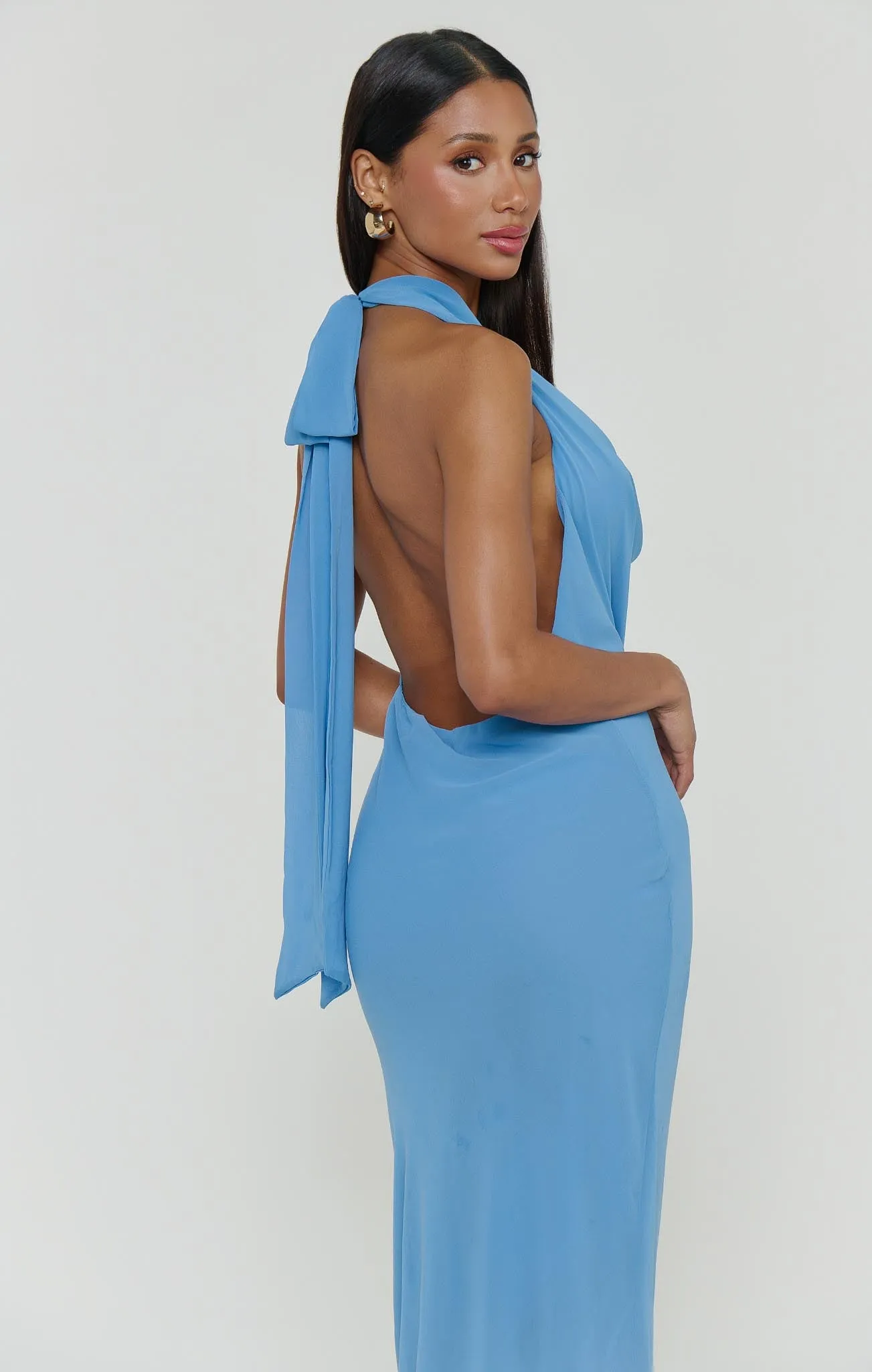 Simone Maxi Dress ~ Deep Tranquil Blue sold by Show Me Your MuMu product image thumbnail 4