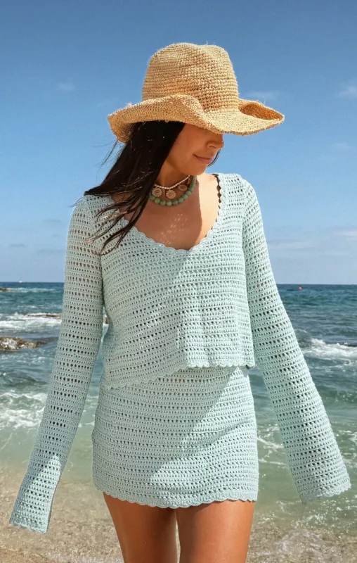 Offshore Top ~ Jelly Mint Crochet made by Show Me Your MuMu