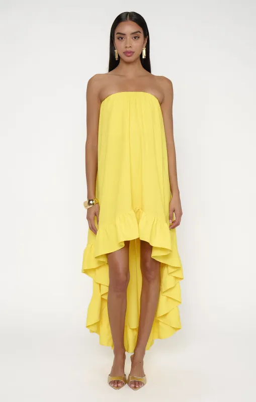 Rayna Dress ~ Bright Yellow Crisp made by Show Me Your MuMu