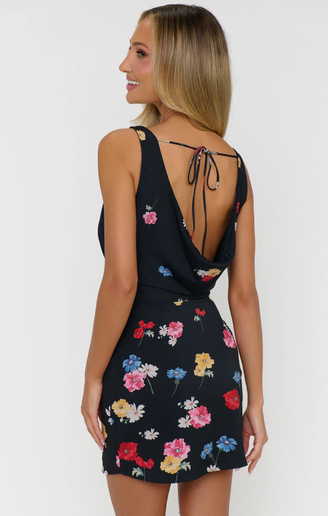 Callie Cowl Dress ~ Falling Floral sold by Show Me Your MuMu product image thumbnail 3