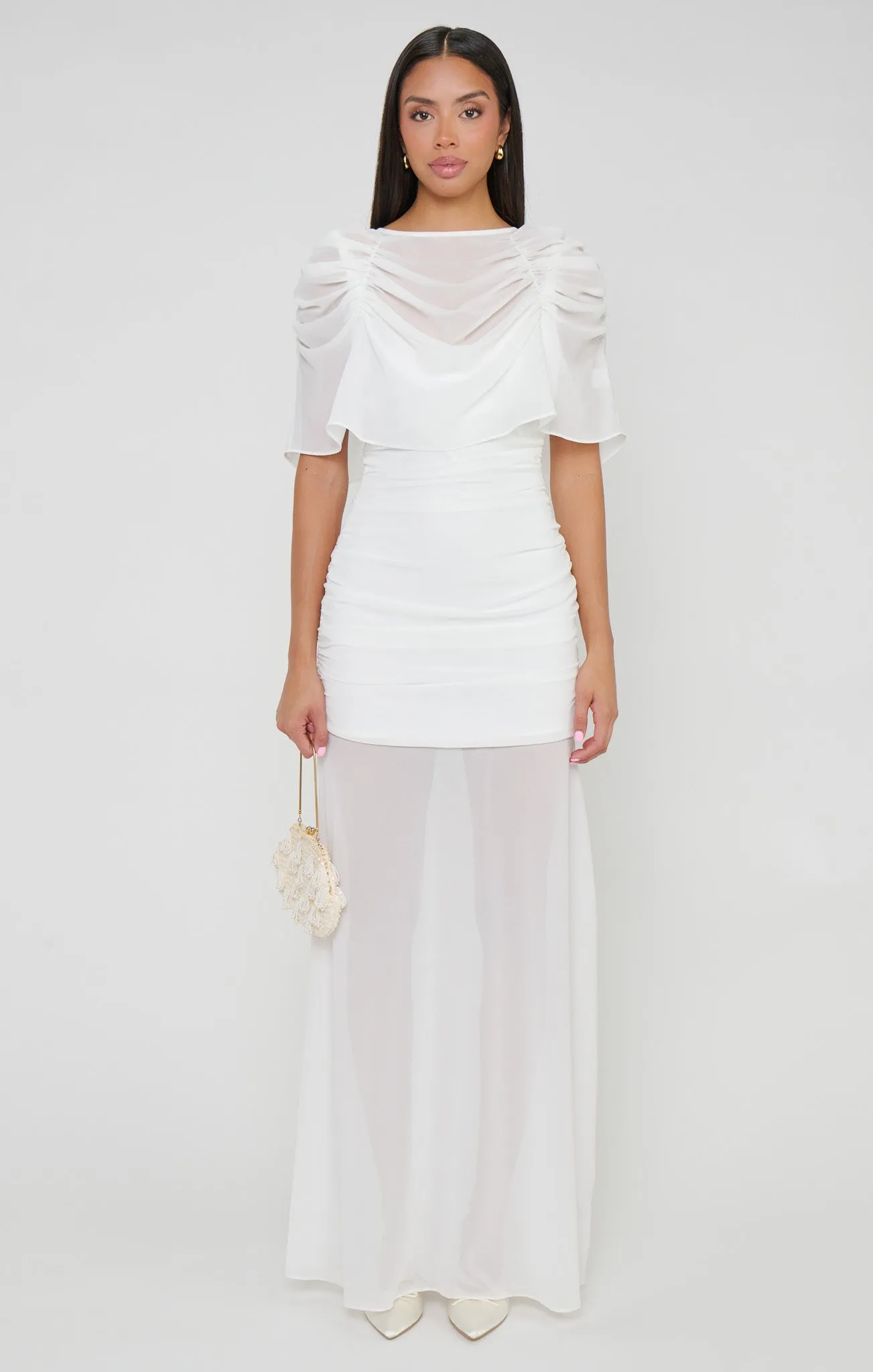 Chantelle Maxi Dress ~ Wedding Cake Chiffon sold by Show Me Your MuMu product image thumbnail 3
