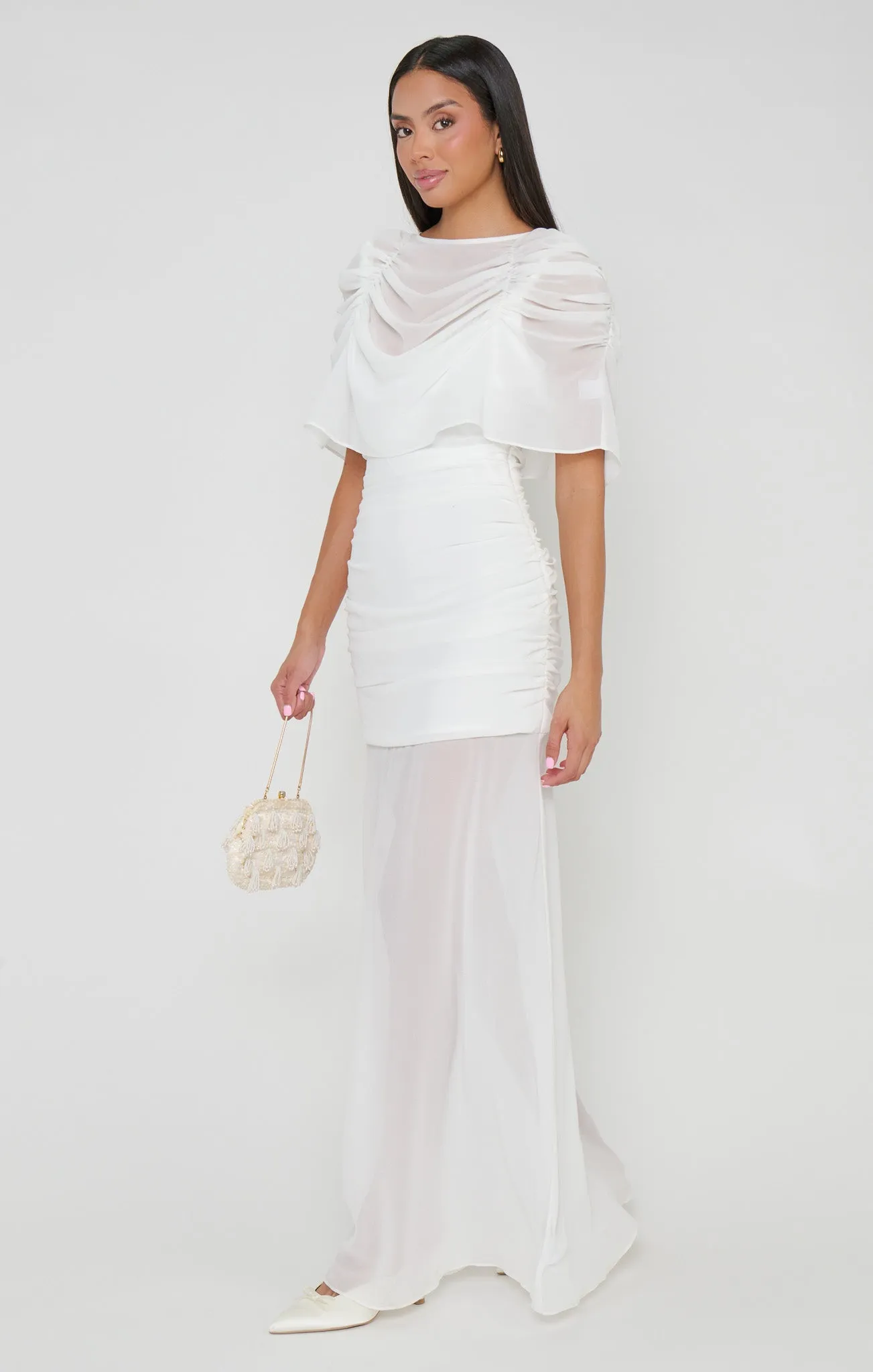 Chantelle Maxi Dress ~ Wedding Cake Chiffon sold by Show Me Your MuMu product image thumbnail 4