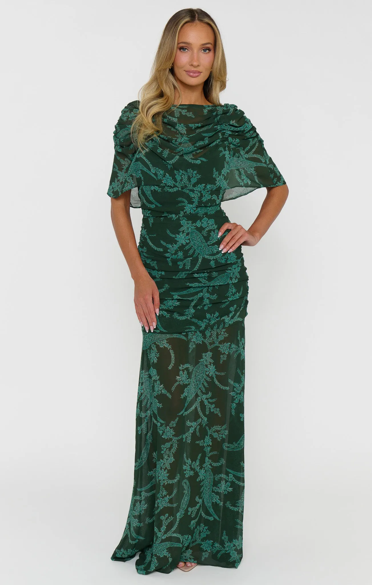 Chantelle Maxi Dress ~ Pine Green Paisley sold by Show Me Your MuMu product image thumbnail 5