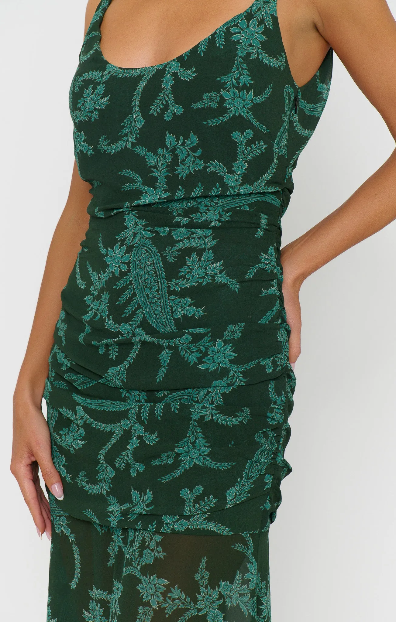 Chantelle Maxi Dress ~ Pine Green Paisley sold by Show Me Your MuMu product image thumbnail 4