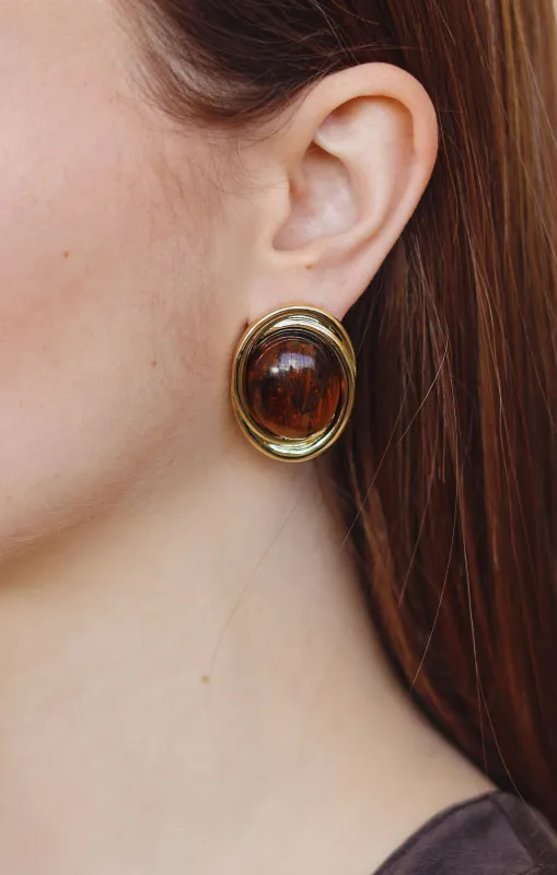 Petit Moments Heirloom Earrings ~ Brown made by Show Me Your MuMu