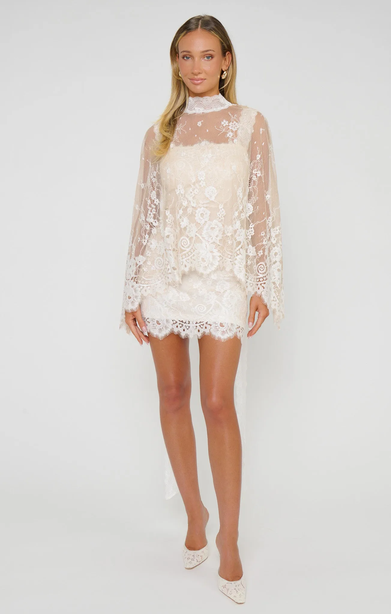 Destiny Mini Dress ~ Devoted White Lace sold by Show Me Your MuMu product image thumbnail 5